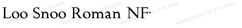 Loo Snoo Roman NF字体转换